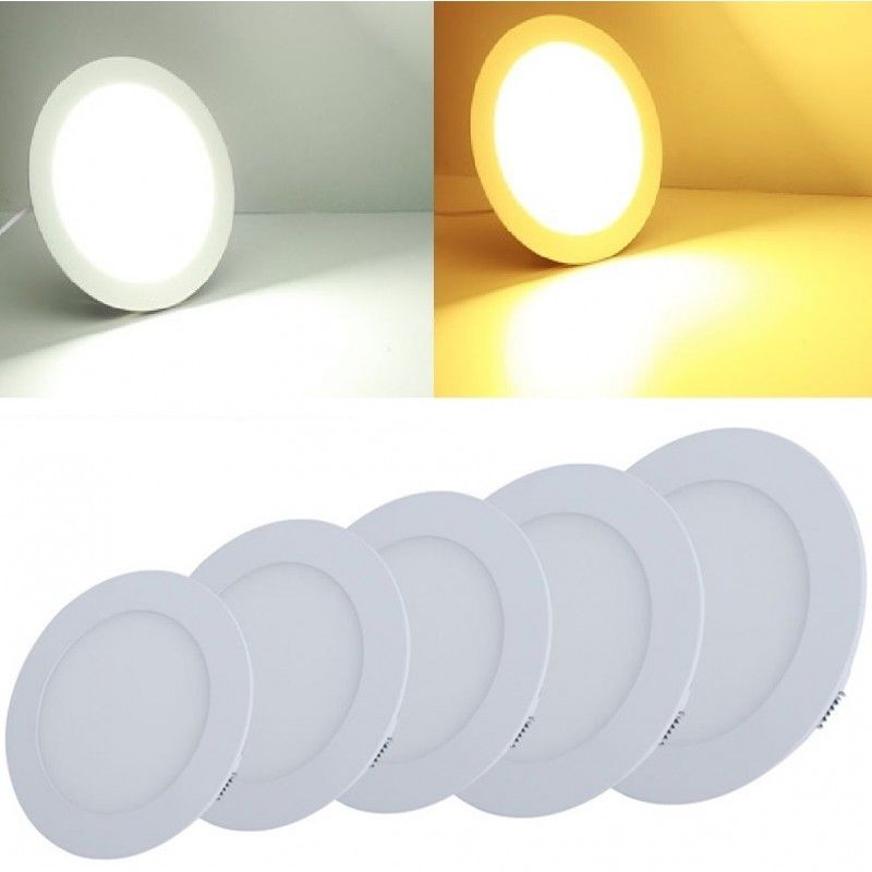 Spot Led 6W Slim Rotund Alb / ⌀118Mm Incastrabil Led Spot Light