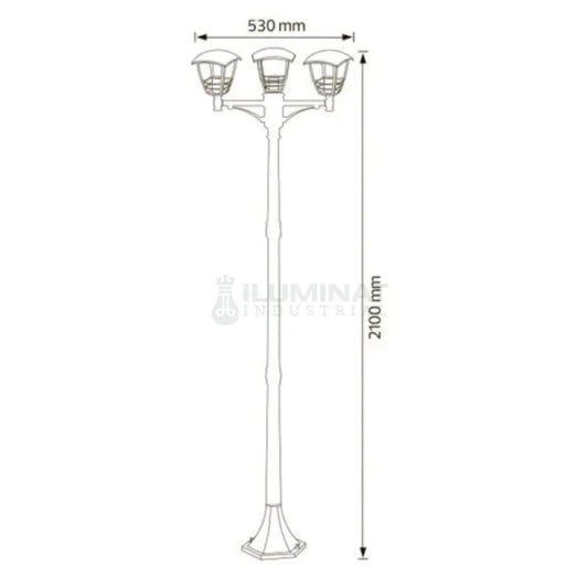 Stalp Ornamental 2 Metri Nar-7 Ornamental Pole
