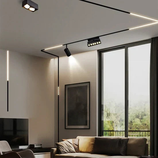 Spot LED 90 Grade 24W 62cm Magnetic CCT Negru Mat MAGNETIC CCT / SPOT MAGNETIC CCT / 24W TRACK LIGHT