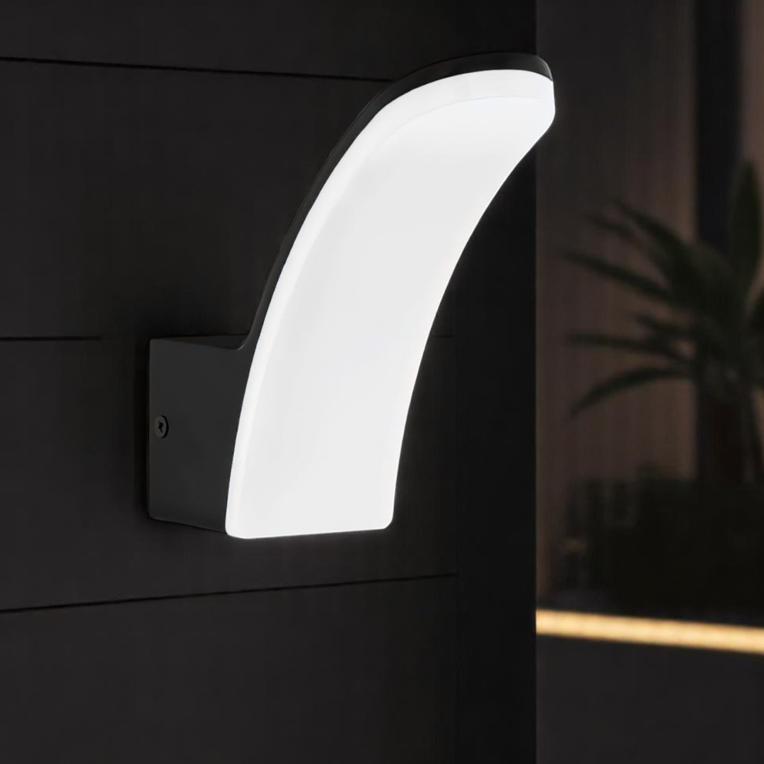 Aplica LED 11W EGLO FIUMICINO 98148 Exterior NEAGRA / ALB CALD / APLICA PERETE Wall Light Fixtures