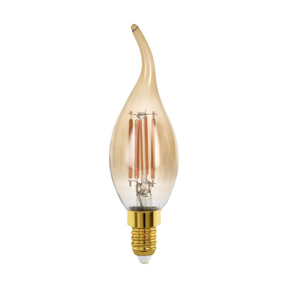 Bec Led E14 4W 1700K Filament Flacara Fumuriu Dimabil Bulb