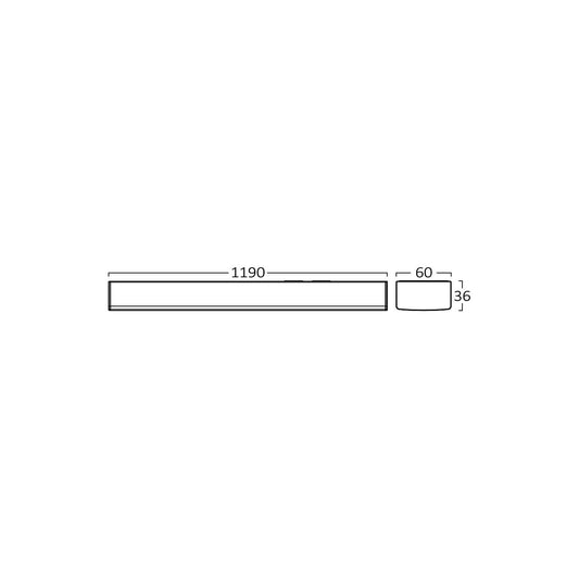 Corp Liniar LED Alb Proline cu Senzor 120 Cm 36W 4320lm CCT IP40
