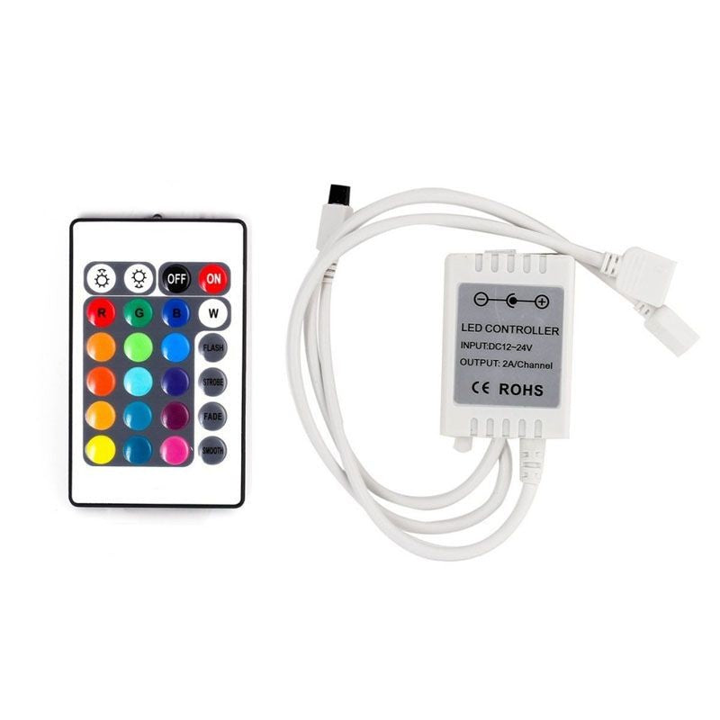 Controller Rgb 6A 12V Telecomanda 24 Taste Ir Lighting