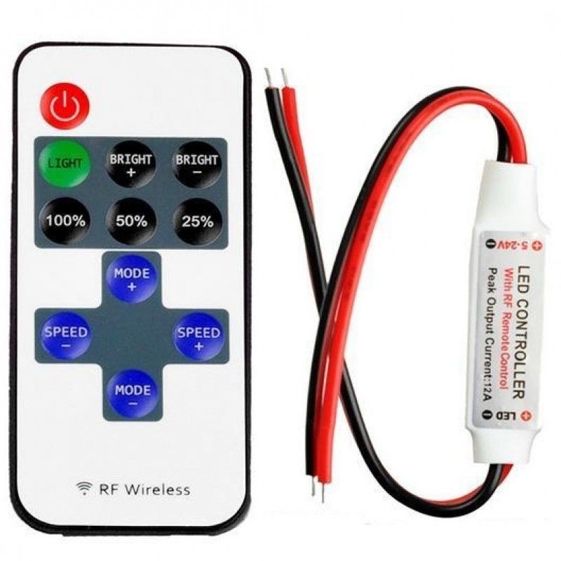 Mini Dimmer 12A 12V Telecomanda Rf Lighting Accessories