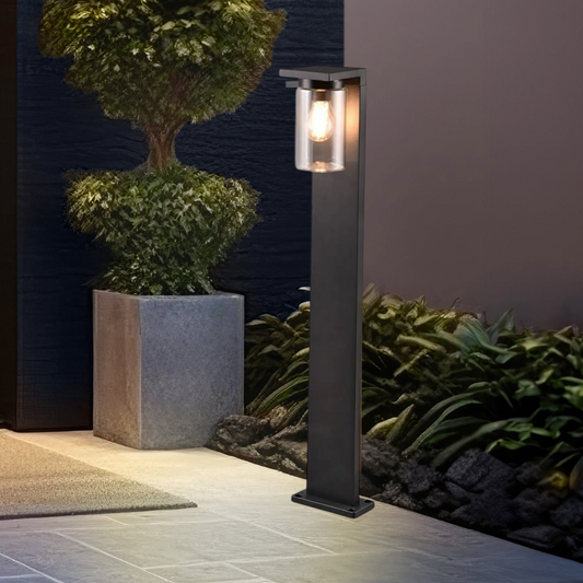 Stalp Ornamental cu Senzor Negru 100CM GARDEN POLE