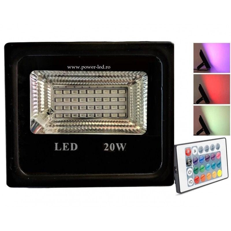 Proiector Led 20W Slim Rgb Flood Light