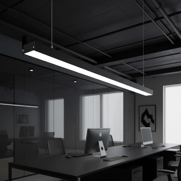 Corp Iluminat LED Liniar BRILLOX 45W 120cm Suspendat/Aplicat Negru