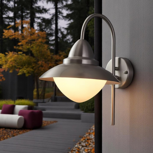 Aplica Inox SIDNEY E27 IP44 83966 APLICA PERETE / ARGINTIE Lighting Fixtures