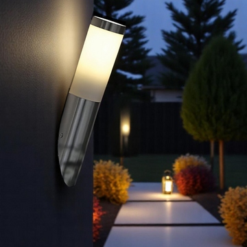 Aplica Inox HELSINKI E27 IP55 81753 APLICA PERETE / ARGINTIE Lighting Fixtures