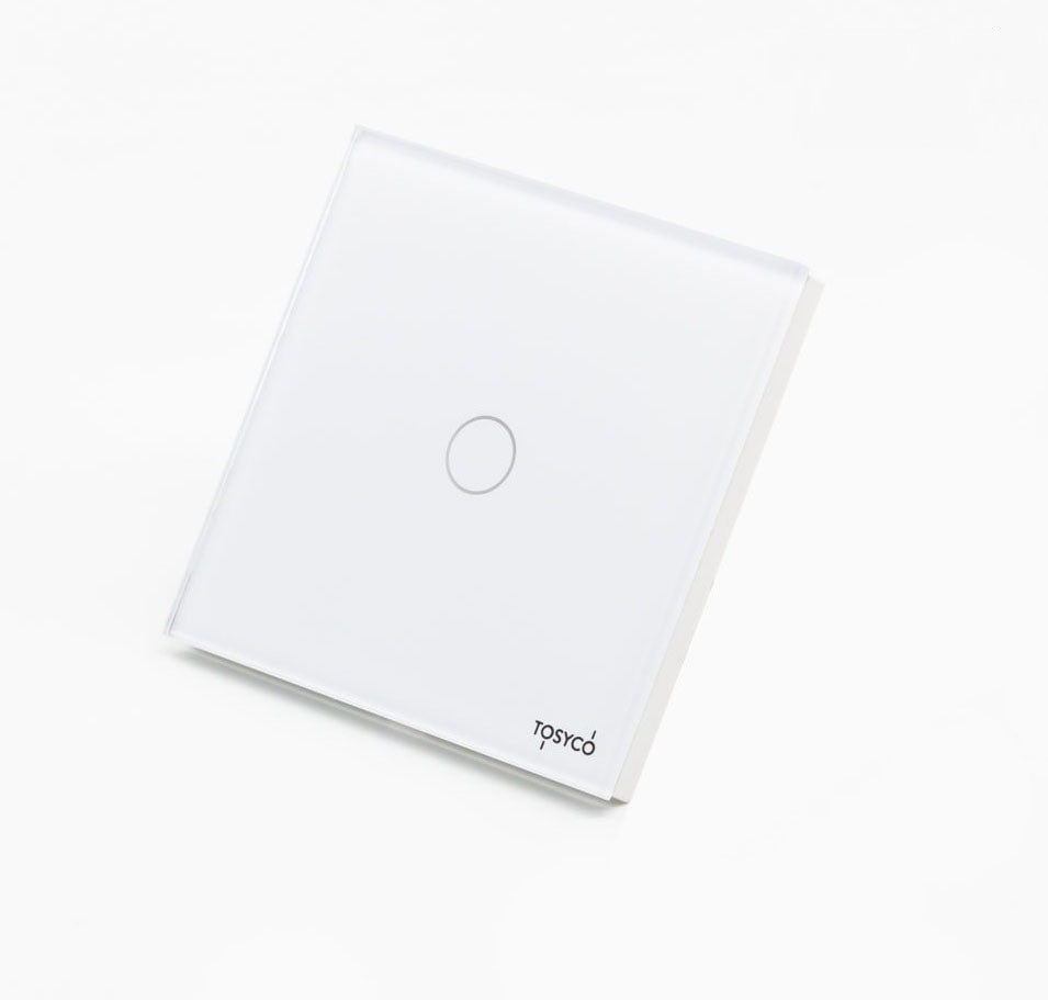 Întrerupător Simplu Wireless Cu Touch Din Sticlă