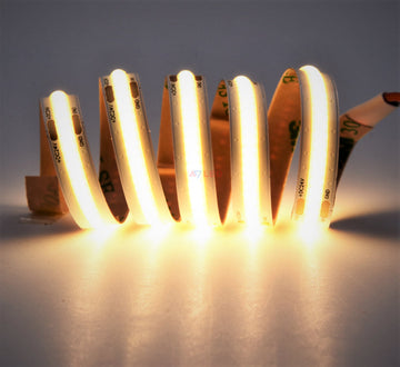 Banda Led 12V Cob Interior - Rola 10 Metri Alb Cald / Ip21-Interior 11W Strips