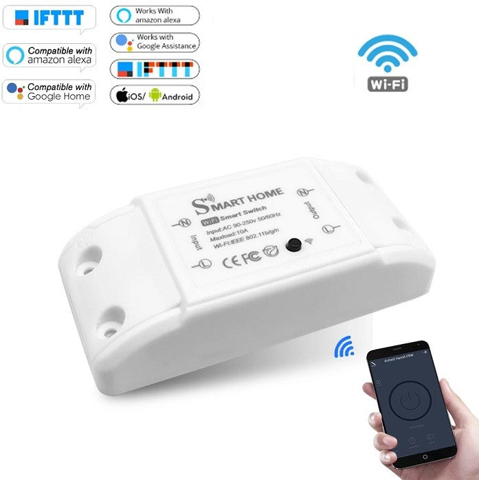 Releu Wireless 10A Wifi Compatibil Alexa Google Home