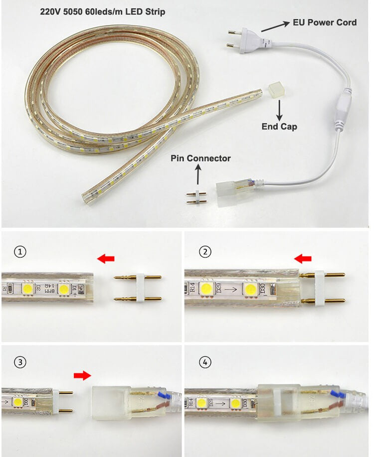 Rola Banda Led 3014 1 Rand 220V - 100M Strips