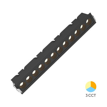Corp Liniar LED Linex Incastrabil 18W CCT Negru