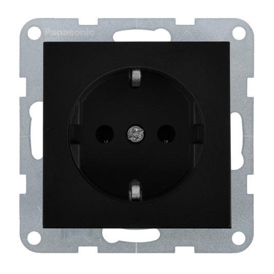 Mecanism Priza Schuko Negru Monobloc Panasonic Karre Plus 55