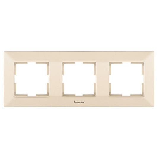 Rama Ornamentala 3 Mecanisme Bej Monobloc Panasonic Arkedia Slim
