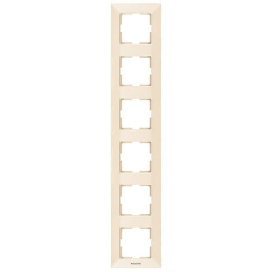 Rama Ornamentala Verticala 6 Mecanisme Bej Monobloc Panasonic Arkedia Slim