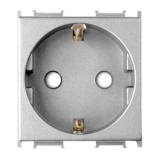 Priza Argintie 2M SCHUKO Modulara Panasonic Thea Optima