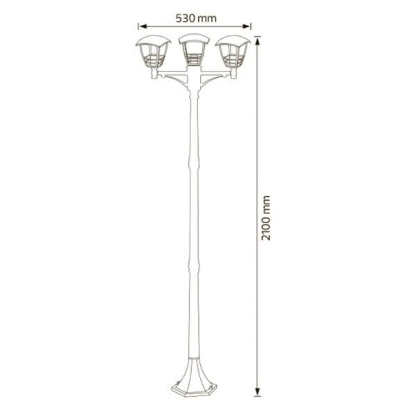 Stalp Ornamental 2 Metri Nar-7 Ornamental Pole