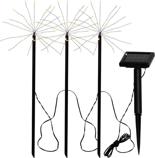 Set 3 x Lampa LED KOP Black cu Incarcare Solara Premium IP44