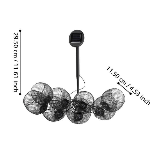 Ghirlanda Solara LED Black BIHO 3M 600mAh Premium