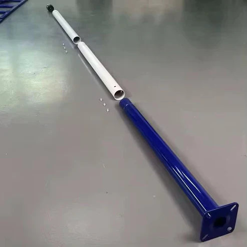 Stalp Metalic Alb/Albastru Modular 4m STALP ORNAMENTAL / Alb/Albastru ornamental pole