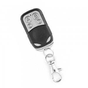 Intrerupator touch dublu + telecomanda RF, sticla securizata, alb