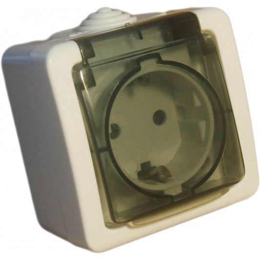 Priza Aparenta Simpla cu Capac SPN TOP