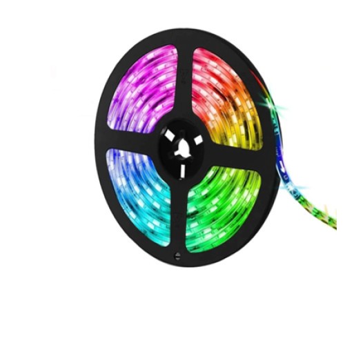 Kit Banda LED RGB 12V IP21 Interior 5 metri Telecomanda 44 Taste