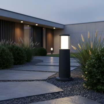 Stalp de Gradina KALYX Finisaj Negru 40CM Fumagalli