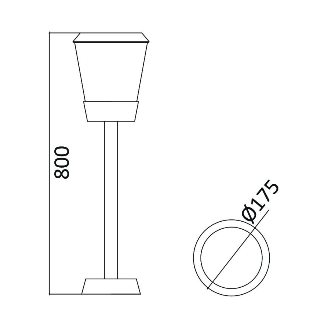 Stalp de Gradina PARIS din Aluminiu STALP ORNAMENTAL GARDEN POLE