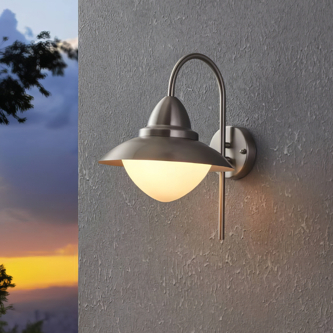 Aplica Inox SIDNEY E27 IP44 83966 APLICA PERETE / ARGINTIE Lighting Fixtures