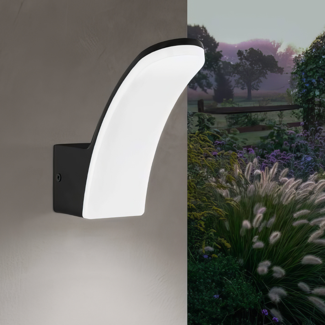 Aplica LED 11W EGLO FIUMICINO 98148 Exterior NEAGRA / ALB CALD / APLICA PERETE Wall Light Fixtures