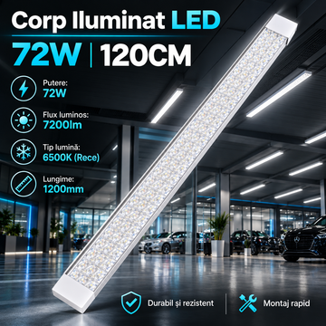 Corp Iluminat LED Liniar Alb Novaline 120cm 72W