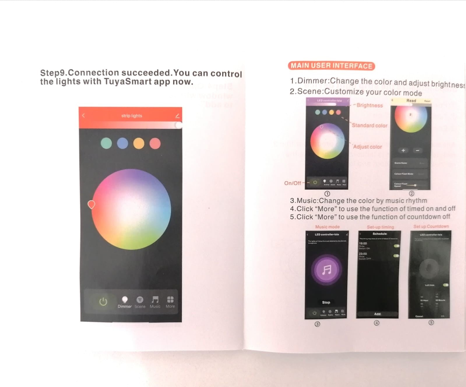 Kit Banda Led Rgb 12V Smart Ip65 5 Metri Alexa & Google Assistant Strips