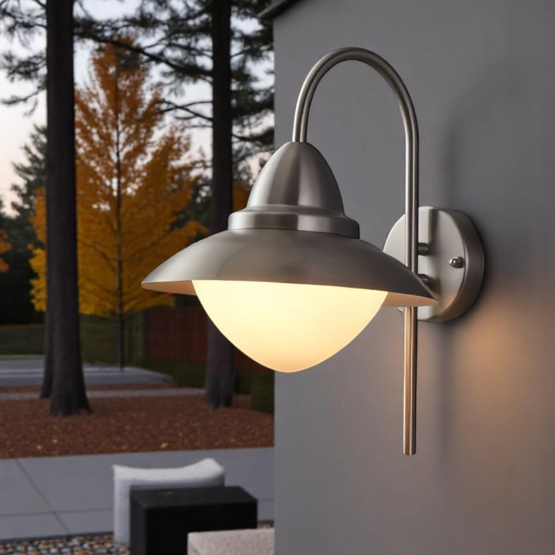 Aplica Inox SIDNEY E27 IP44 83966 APLICA PERETE / ARGINTIE Lighting Fixtures