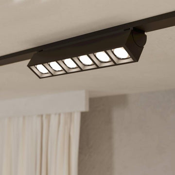 Spot LED Pentru Sina TPLUS 6 Lens 6.6W CCT Negru