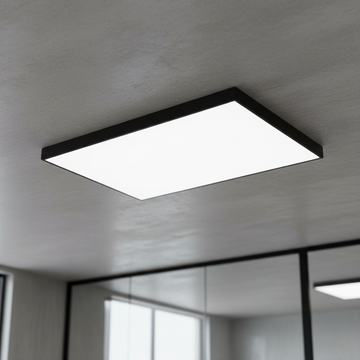 Panou LED BRILLOX 90W 120x60CM Negru Aplicat Echivalent 600W