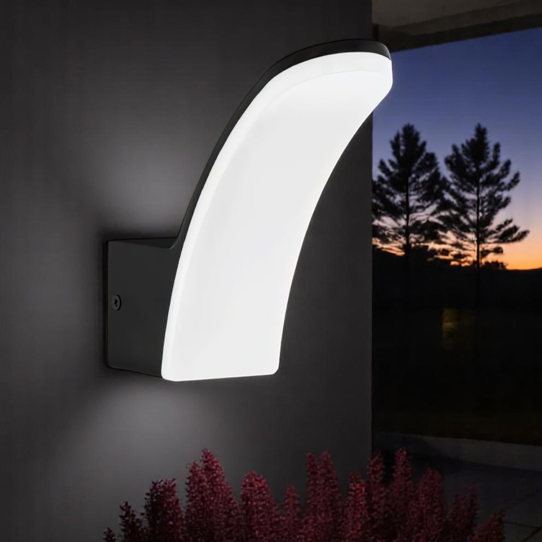 Aplica LED 11W EGLO FIUMICINO 98148 Exterior NEAGRA / ALB CALD / APLICA PERETE Wall Light Fixtures