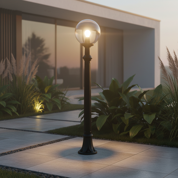 Stalp de Gradina NIVIO Finisaj Negru 1.4m Fumagalli