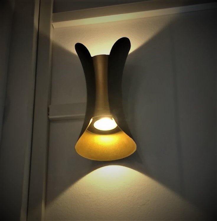 Aplica Led Exterior 2X5W Ultron Gold Wall Light Fixtures