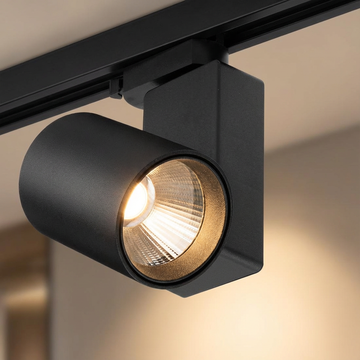 Spot LED Pe Sina Negru 3000K 30W Premium