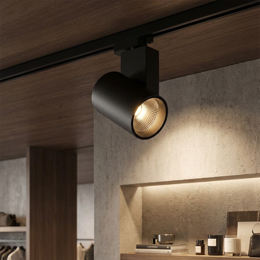 Spot LED Pe Sina Negru 3000K 30W