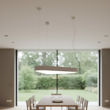 Lustra LED Solid TriLine Alb Mat 115W CCT