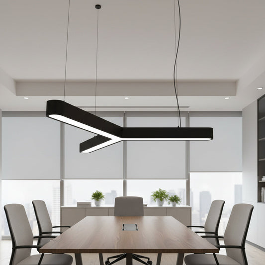 Lustra LED TriCore Slim Negru Mat 100W RGB