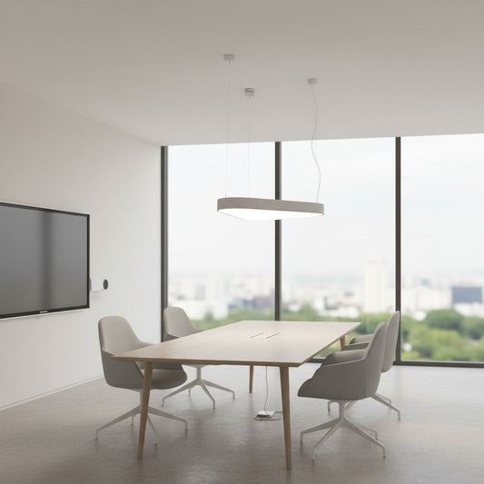 Lustra LED Solid TriLine Alb Mat 115W CCT