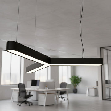 Lustra LED TriCore Slim Negru Mat 100W RGB