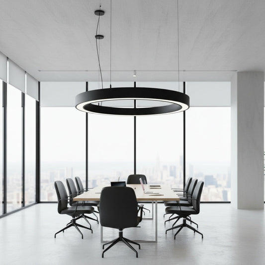 Lustra LED NeoRing Black 144W CCT