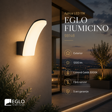 Aplica LED 11W EGLO FIUMICINO 98148 Exterior
