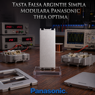 Tasta Falsa Argintie Simpla Modulara Panasonic Thea Optima